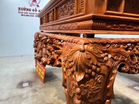 Sập thờ Mai Điểu chân 24 - 217x107x127cm (Bác Tư - Sài Gòn) 39 Sap tho mai dieu go go do cao cap 6