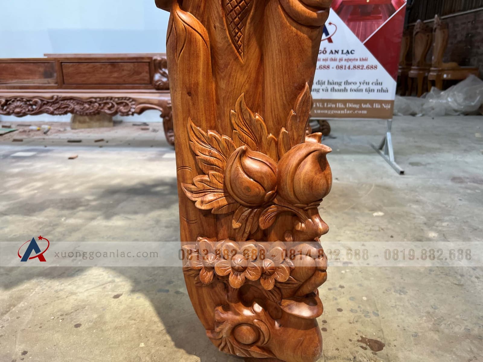 Sập thờ Mai Điểu chân 24 - 217x107x127cm (Bác Tư - Sài Gòn) 22 Sập thờ Mai Điểu chân 24 - 217x107x127cm (Bác Tư - Sài Gòn) - Ảnh 22