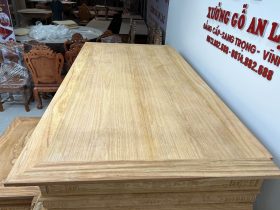 Nguyên mộc sập thờ Tứ Linh chân 25 gỗ Gõ Đỏ 217x107x127cm giao Hải Dương 48 sập thờ gõ gõ đỏ đục tay đẳng cấp