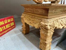 Nguyên mộc sập thờ Tứ Linh chân 25 gỗ Gõ Đỏ 217x107x127cm giao Hải Dương 46 Sap tho tu linh go Go Do 217x17x127cm 6