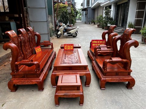 Tần thủy hoàng cột 12 gỗ hương đá