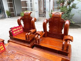 bàn ghế tần thủy hoàng gỗ hương đá cao cấp