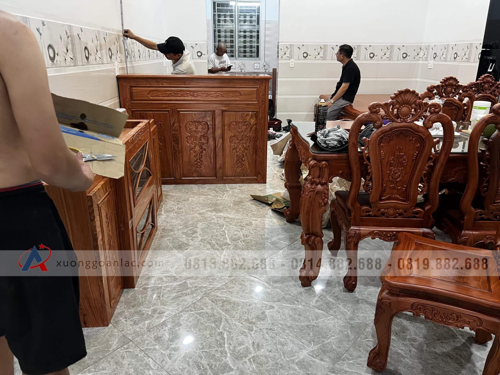 Tủ bếp gỗ hương đá (anh Quân, Bình Dương) 12 Tủ bếp gỗ hương đá (anh Quân, Bình Dương) - Ảnh 12