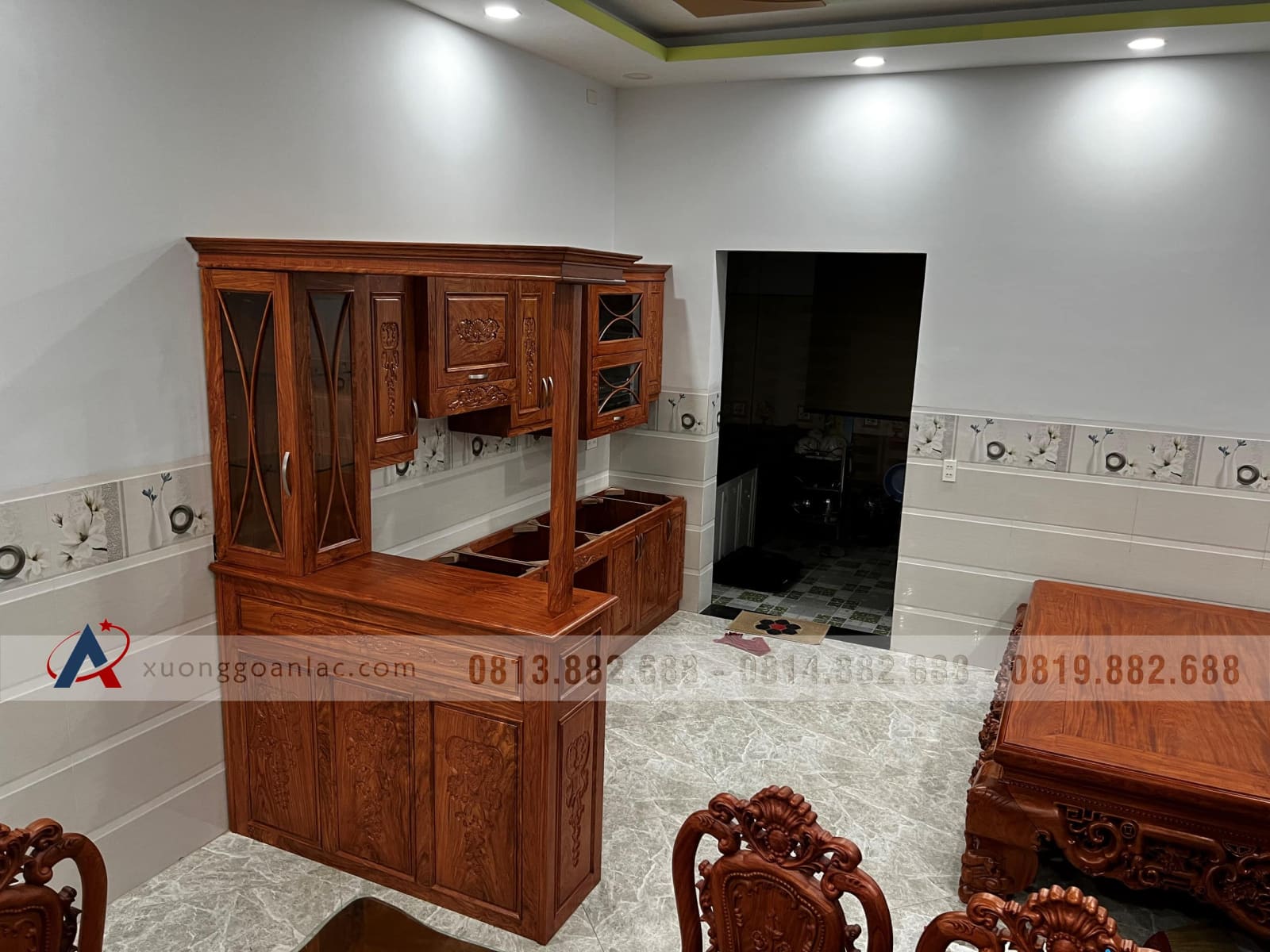 Tủ bếp gỗ hương đá (anh Quân, Bình Dương) 8 Tủ bếp gỗ hương đá (anh Quân, Bình Dương) - Ảnh 8