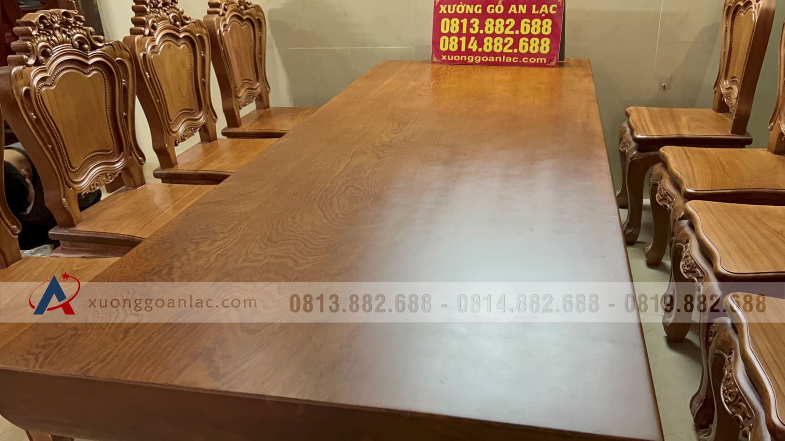 Bộ bàn ăn nguyên khối và 10 ghế louis hoa lá tây (Anh Vũ, Đông Anh, Hà Nội) 30 Bộ bàn ăn nguyên khối và 10 ghế louis hoa lá tây (Anh Vũ, Đông Anh, Hà Nội) - Ảnh 30