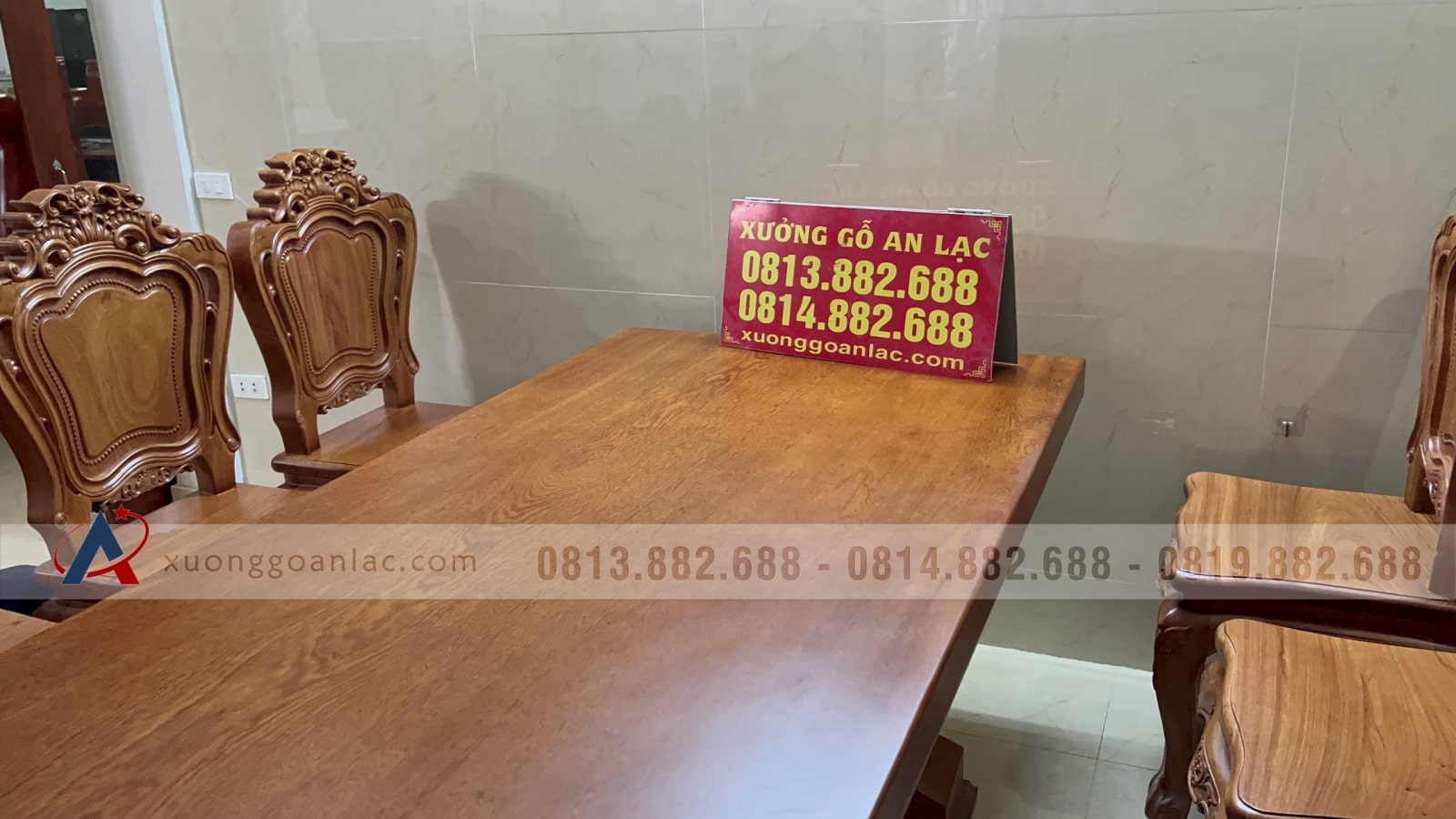 Bộ bàn ăn nguyên khối và 10 ghế louis hoa lá tây (Anh Vũ, Đông Anh, Hà Nội) 31 Bộ bàn ăn nguyên khối và 10 ghế louis hoa lá tây (Anh Vũ, Đông Anh, Hà Nội) - Ảnh 31
