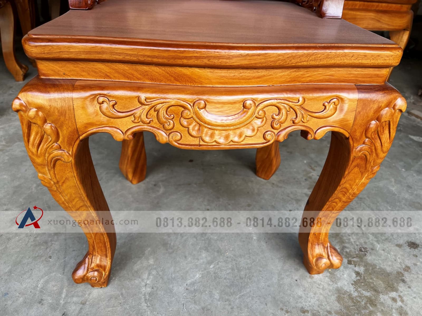 Bộ bàn ăn 10 ghế louis có tay siêu vip gỗ gõ đỏ (Anh Bắc, Hải Phòng) 12 ghế ăn louis hoàng gia hoa lá tây cao cấp