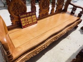 đoản dài mặt khung tranh gỗ gõ đỏ