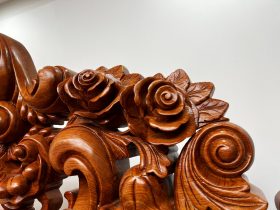 bàn ghế hoàng gia vip đục tay gỗ hương đá cao cấp