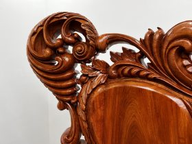 bàn ghế phòng khách mẫu hường gia nguyên khối gỗ hương đá cao cấp