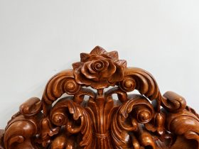 bàn ghế phòng khách đục louis hoa lá tây