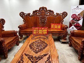 bộ hoàng gia siêu vip gỗ hương đá tự nhiên