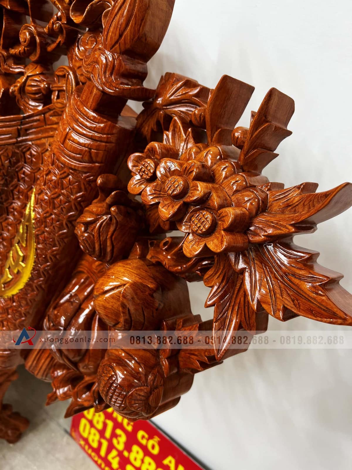 Bộ cuốn thư câu đối gỗ hương đá (bác Lâm - Thạch Thất, Hà Nội) 21 Bộ cuốn thư câu đối gỗ hương đá (bác Lâm - Thạch Thất, Hà Nội) - Ảnh 21