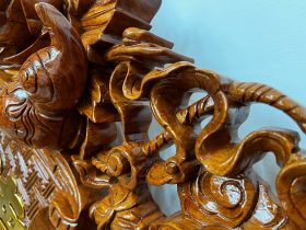 Bộ cuốn thư câu đối gỗ hương đá (bác Lâm - Thạch Thất, Hà Nội) 51 cuon thu cau doi go huong da bac Lam Thach That 28