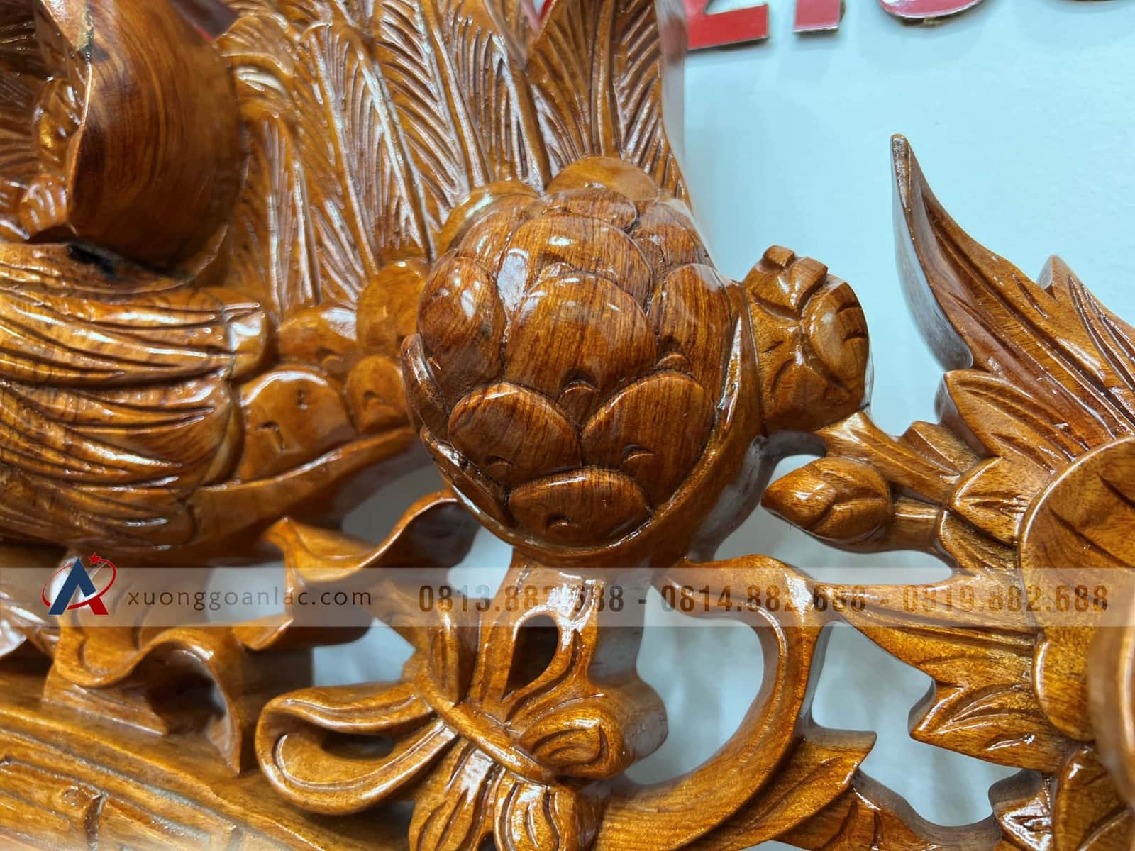 Bộ cuốn thư câu đối gỗ hương đá (bác Lâm - Thạch Thất, Hà Nội) 14 Bộ cuốn thư câu đối gỗ hương đá (bác Lâm - Thạch Thất, Hà Nội) - Ảnh 14