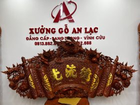 Bộ cuốn thư câu đối gỗ hương đá (bác Lâm - Thạch Thất, Hà Nội) 36 cuốn thư câu đối gỗ hương đá cao cấp