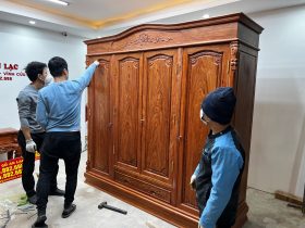 Tủ quần áo 3 buồng 4 cánh gỗ hương đá 24 tu quan ao go huong da 14