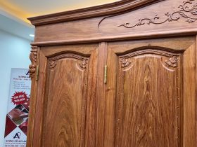 Tủ quần áo 3 buồng 4 cánh gỗ hương đá 30 tu quan ao go huong da 17