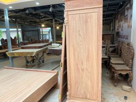 Tủ quần áo 3 buồng 4 cánh gỗ hương đá 39 tu quan ao go huong da 5