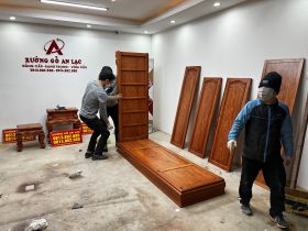 Tủ quần áo 3 buồng 4 cánh gỗ hương đá 31 tu quan ao go huong da 8