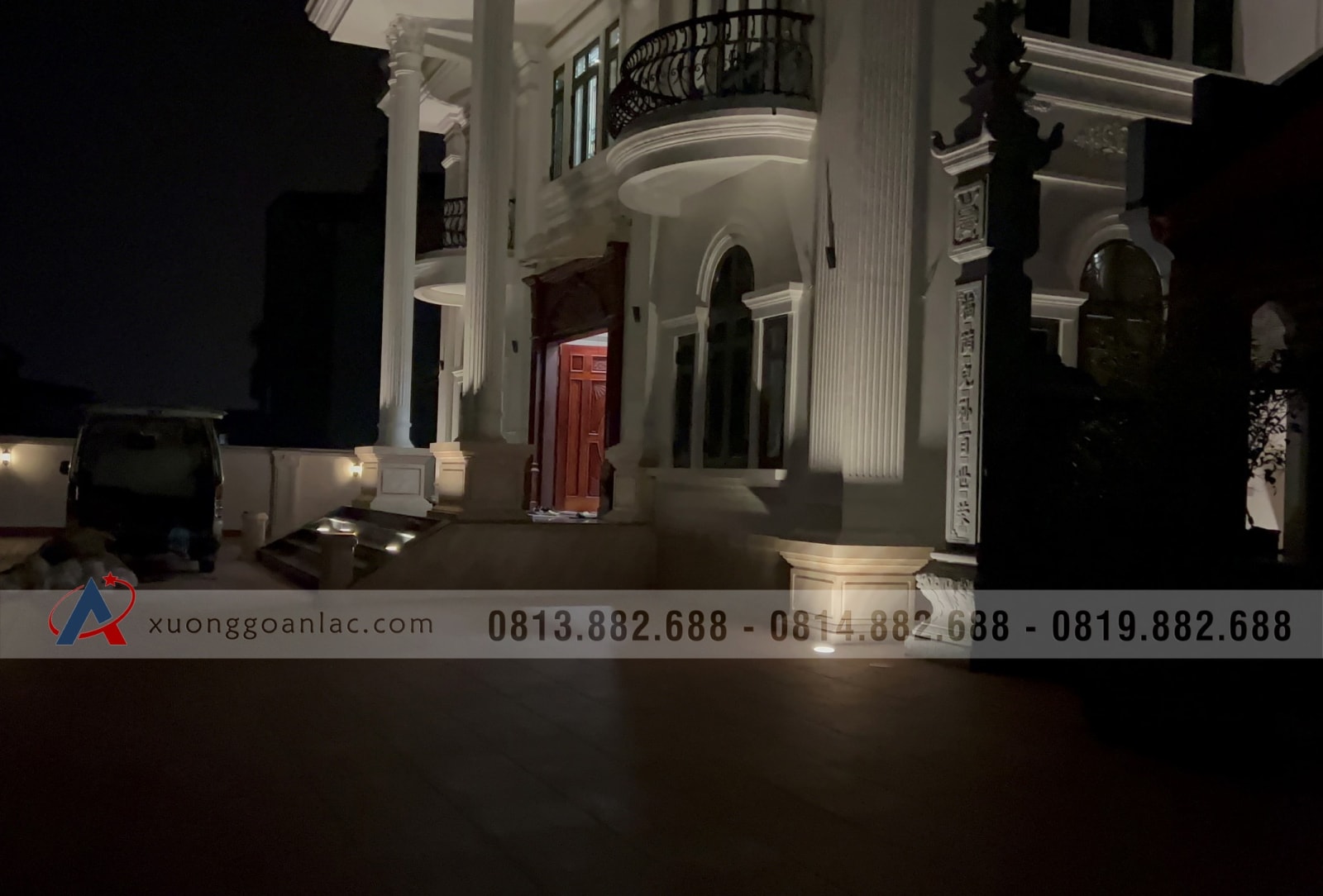 Bộ bàn ăn nguyên khối gỗ hương đá 12 ghế Louis hoàng gia (Cô Hà, Hà Nội) 34 Căn biệt thự sang trọng nhà cô Hà mua bàn ăn gỗ của an Lạc