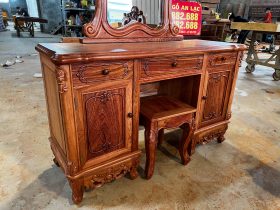 bàn trang điểm gỗ hương đá tự nhiên cao cấp