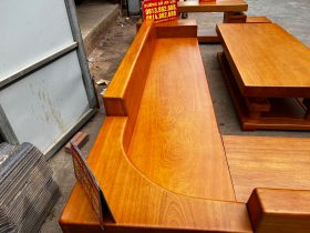 Bo sofa goc chu L 3m2x2m1 va ke tivi nguyen khoi go Go Do cao cap 10