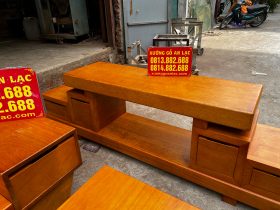 kệ tivi gỗ gõ đỏ nguyên khối đẳng cấp
