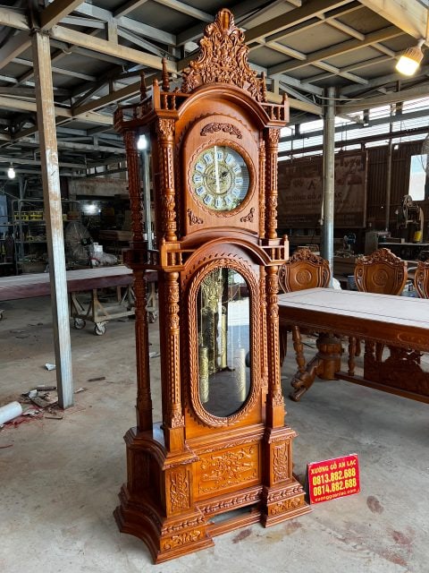 đồng hồ gỗ gõ đỏ