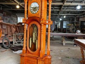 đồng hồ cây gỗ gõ đỏ cao cấp
