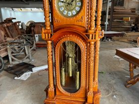 đồng hồ cây gỗ gõ đỏ cao cấp