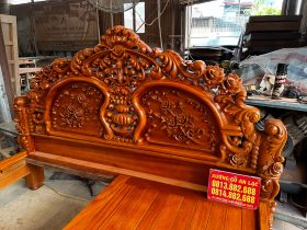 Giường hoa hồng 2mx2m2 gỗ gõ đỏ giao Quảng Trị 13 giường ngủ gỗ gõ đỏ cao cấp