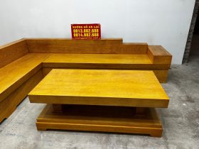 bàn ghế sofa gỗ gõ đỏ nguyên khối cao cấp