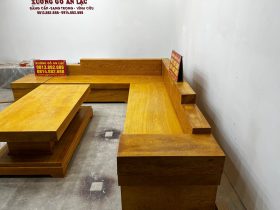 mẫu ghế sofa gỗ nguyên khối đẹp