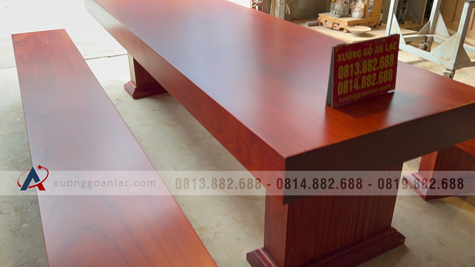 Bộ bàn ghế k3 nguyên khối gỗ hương đỏ Nam Phi vân siêu đỉnh (Anh Hạo Nam - Lào Cai) 12 Bộ bàn ghế k3 nguyên khối gỗ hương đỏ Nam Phi vân siêu đỉnh (Anh Hạo Nam - Lào Cai) - Ảnh 12