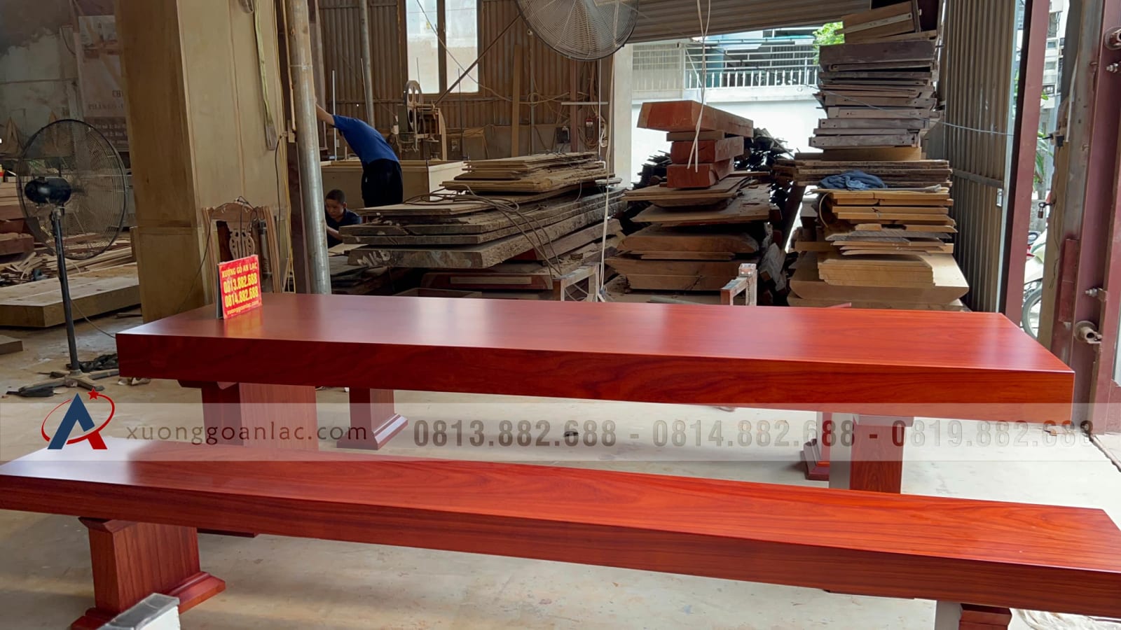 Bộ bàn ghế k3 nguyên khối gỗ hương đỏ Nam Phi vân siêu đỉnh (Anh Hạo Nam - Lào Cai) 38 mẫu bàn ghế K3 nguyên khối gỗ hương đỏ tự nhiên
