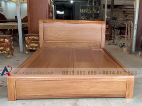 Giường trơn gỗ gõ đỏ