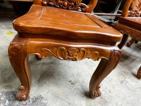 2 bộ bàn ăn gõ đỏ louis hoàng gia 10 ghế hồng hạt (Anh Thuyết, Hà Nội) 36 hai bo ban an go do hoang gia va ghe hong hat 16