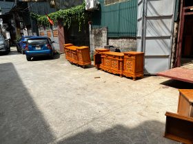 Kệ tivi cột nho 2m8 gỗ gõ đỏ cánh đục Tứ Quý hàng dày (anh Vũ, Bạc Liêu) 13 kệ tivi gỗ gõ đỏ cao cấp
