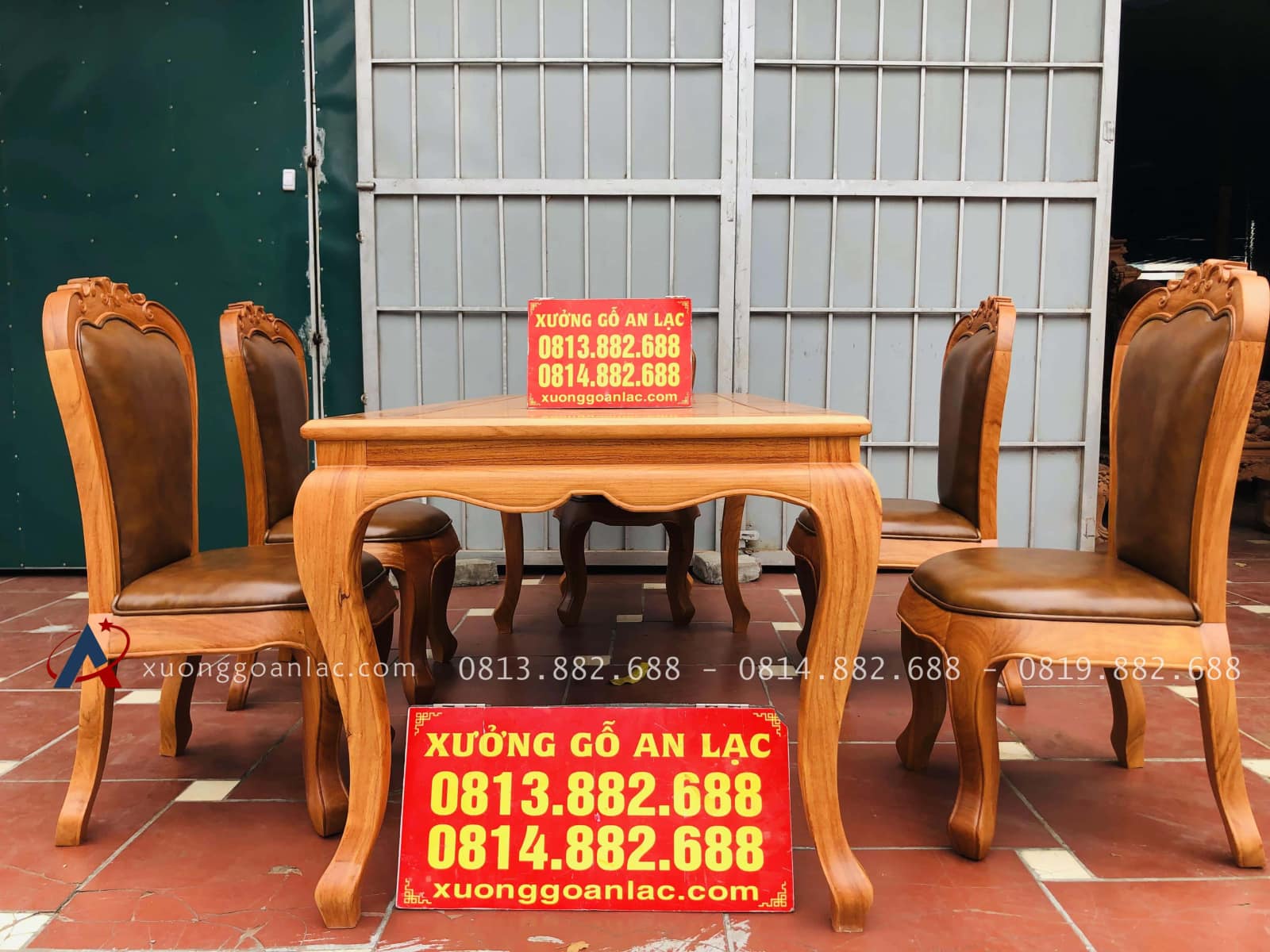 Bộ bàn ăn louis 5 ghế gõ đỏ bọc đệm da bò nhập khẩu Italia (Anh Hải, Ninh Bình) 22 Bộ bàn ăn louis 5 ghế gõ đỏ bọc đệm da bò nhập khẩu Italia (Anh Hải, Ninh Bình) - Ảnh 22