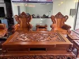 Bo ban ghe hoang gia nguyen khoi 10 mon go huong da phien ban dac biet 13