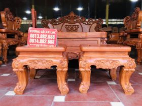bàn ghế hoàng gia 10 món cao cấp