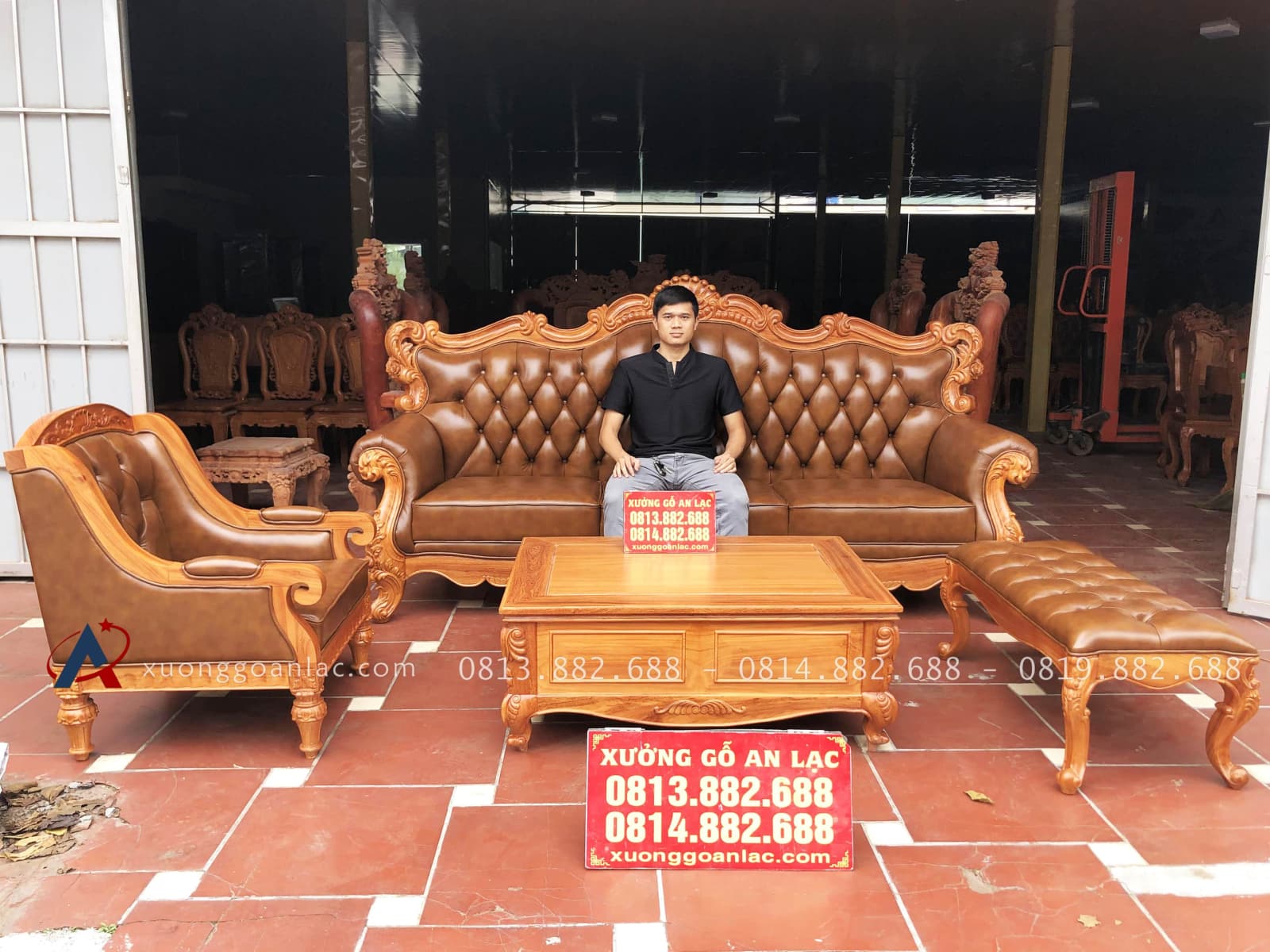 Bộ sofa tân cổ điển Hoàng Gia bọc đệm da bò nhập khẩu Italia (anh Hải, Ninh Bình) 28 Bộ sofa tân cổ điển Hoàng Gia bọc đệm da bò nhập khẩu Italia (anh Hải, Ninh Bình)