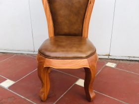Ghế Louis bọc đệm da bò nhập khẩu Italia 14 Mau ghe louis boc dem da 8tr 2