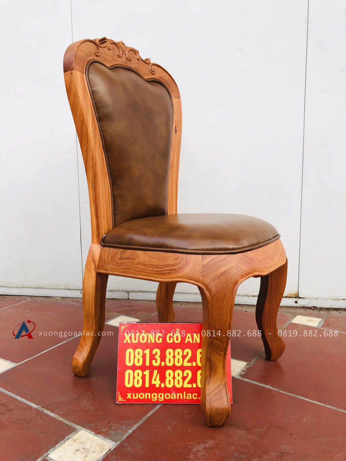 Ghế Louis bọc đệm da bò nhập khẩu Italia 5 Ghế Louis bọc đệm da bò nhập khẩu Italia - Ảnh 5