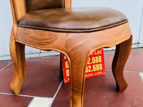Ghế Louis bọc đệm da bò nhập khẩu Italia 21 ghế ăn mẫu luois tựa bọc đệm da bò nhập khẩu sang trọng
