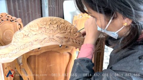 Giới thiệu xưởng 13 Nghệ nhân đục tỉa gỗ đẹp như tranh vẽ