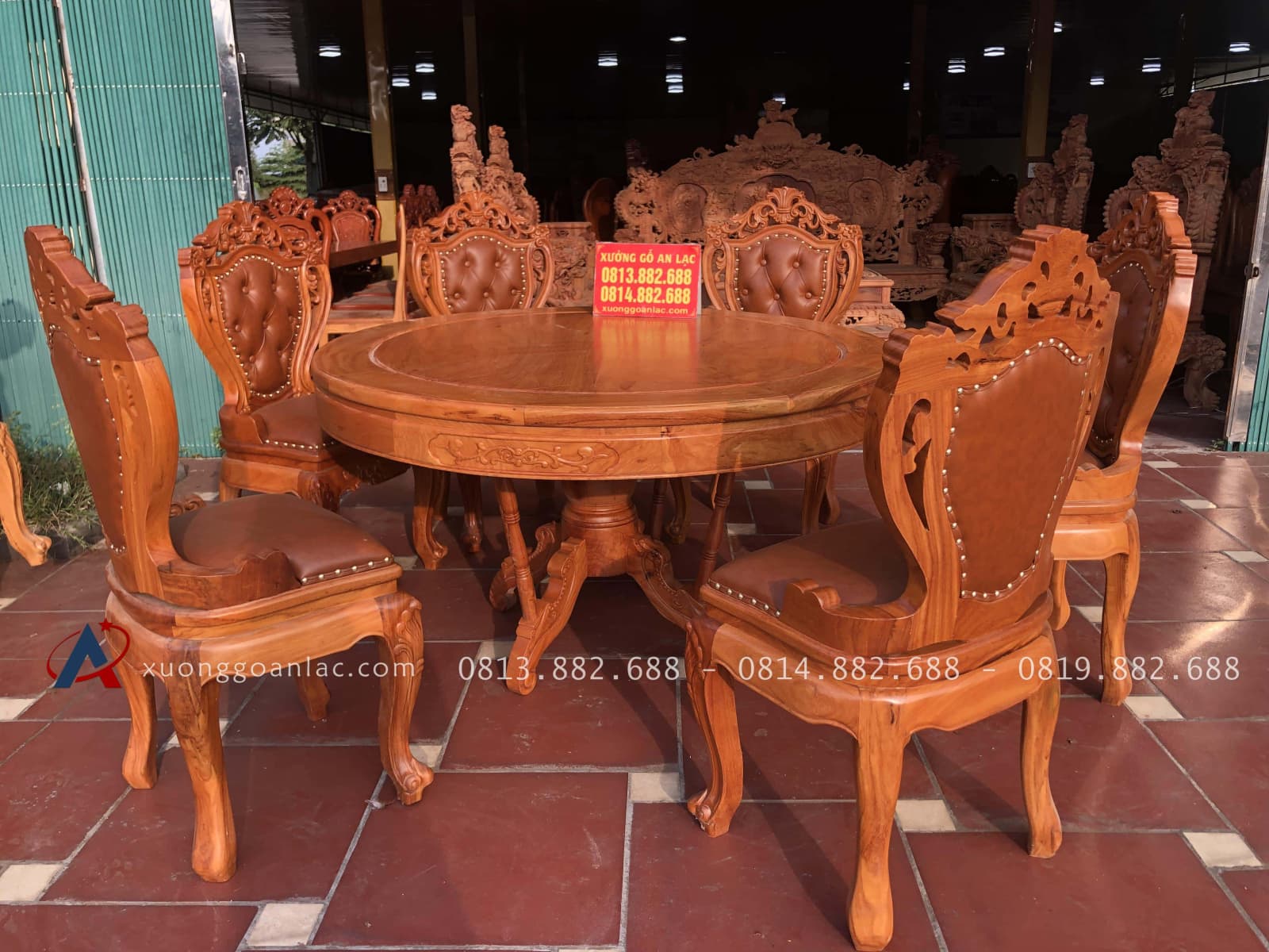 Ghế louis có tay bọc đệm gỗ gõ đỏ 60 bàn ăn tròn 6 Ghế ăn mẫu louis có tay bọc đệm gỗ gõ đỏ (14)
