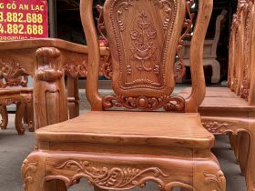 Bộ bàn ăn hoàng gia louis 8 ghế hồng hạt gỗ hương đá cao cấp (Bác Hòa, Lâm Đồng) 28 Bo ban an louis 8 ghe hong hat go huong da cao cap 15