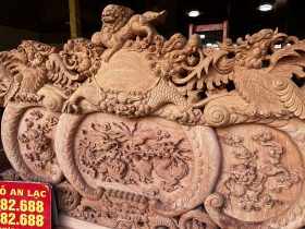 ghế minh quốc nghê gỗ hương đá siêu vip